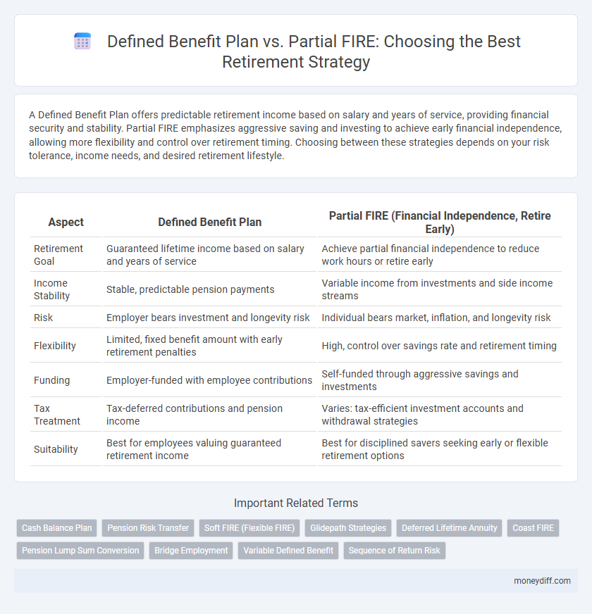 Defined Benefit Plan vs. Partial FIRE: Choosing the Best Retirement Strategy