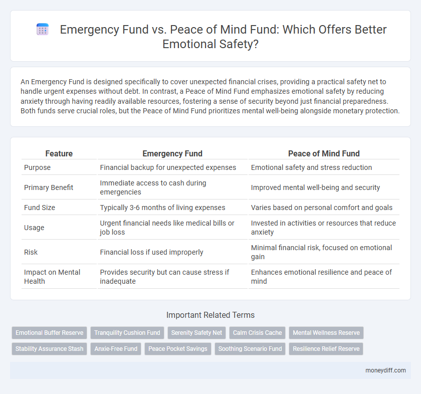 Emergency Fund vs. Peace of Mind Fund: Which Offers Better Emotional Safety?
