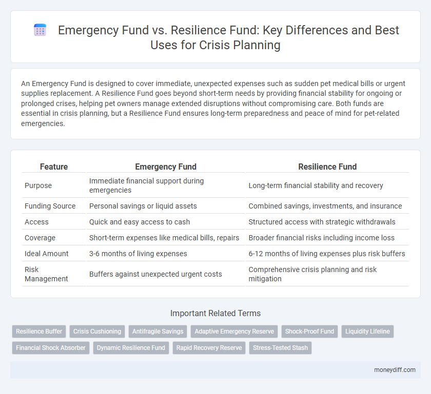 Emergency Fund vs. Resilience Fund: Key Differences and Best Uses for Crisis Planning