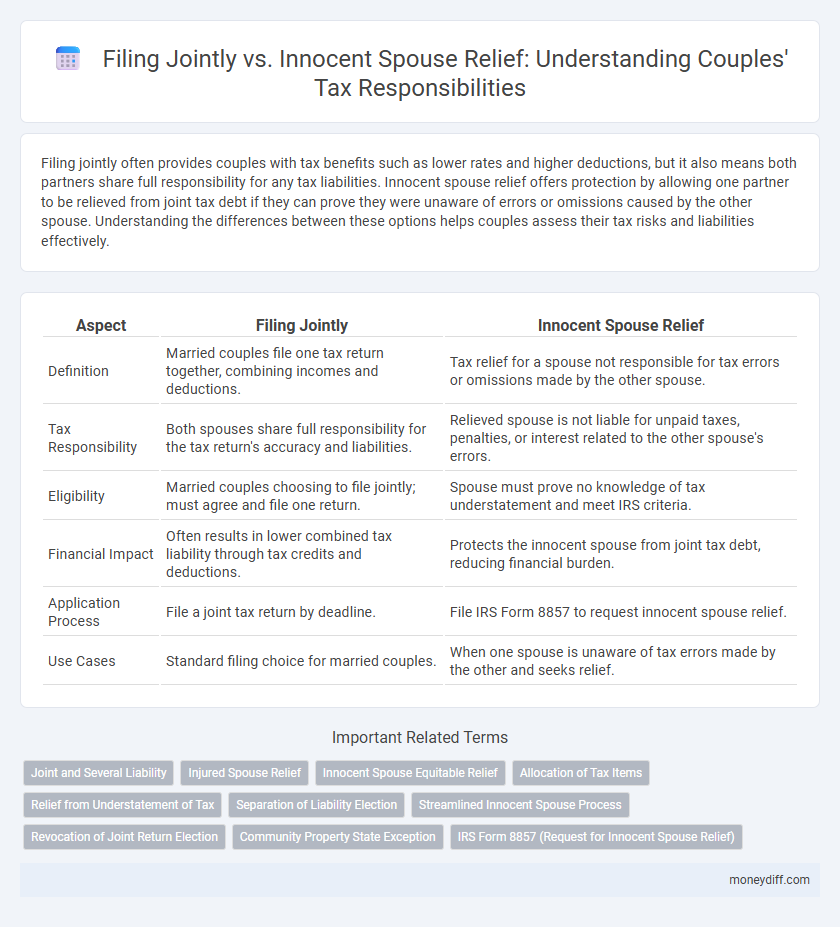 Filing Jointly vs. Innocent Spouse Relief: Understanding Couples' Tax Responsibilities