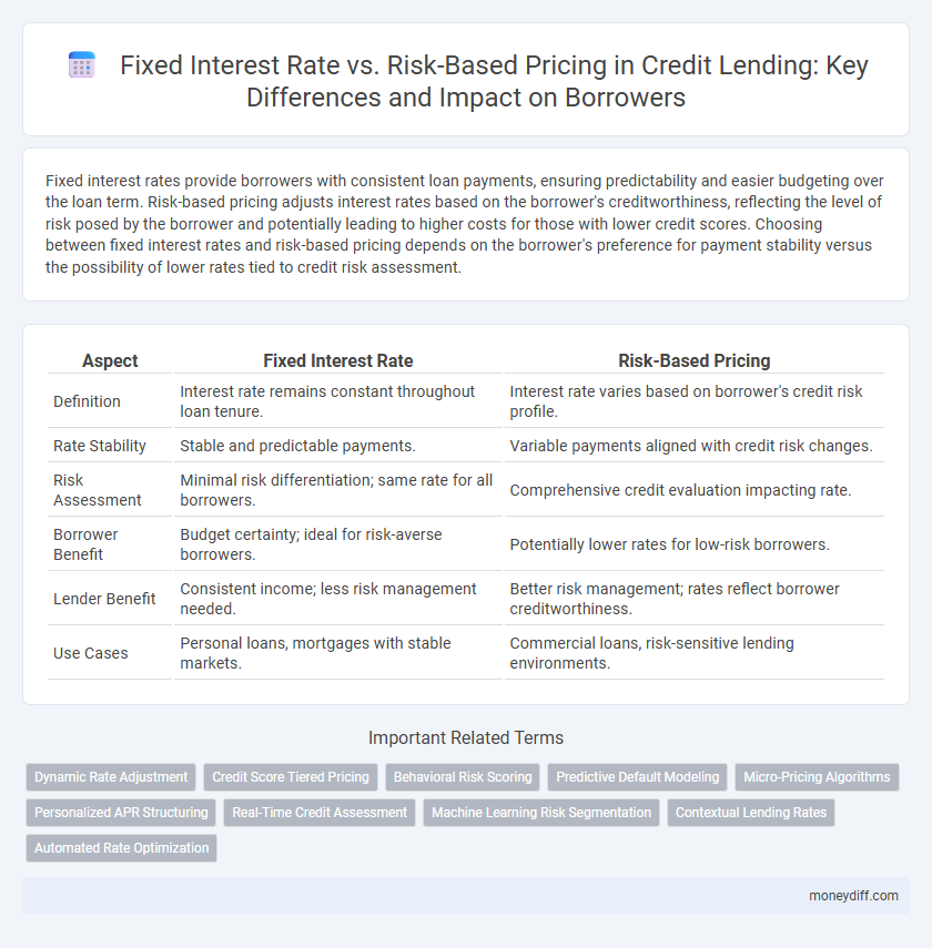Fixed Interest Rate vs. Risk-Based Pricing in Credit Lending: Key Differences and Impact on Borrowers