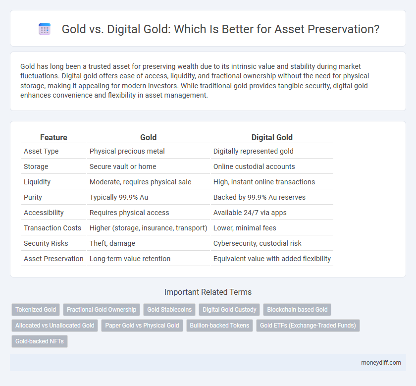 Gold vs. Digital Gold: Which Is Better for Asset Preservation?