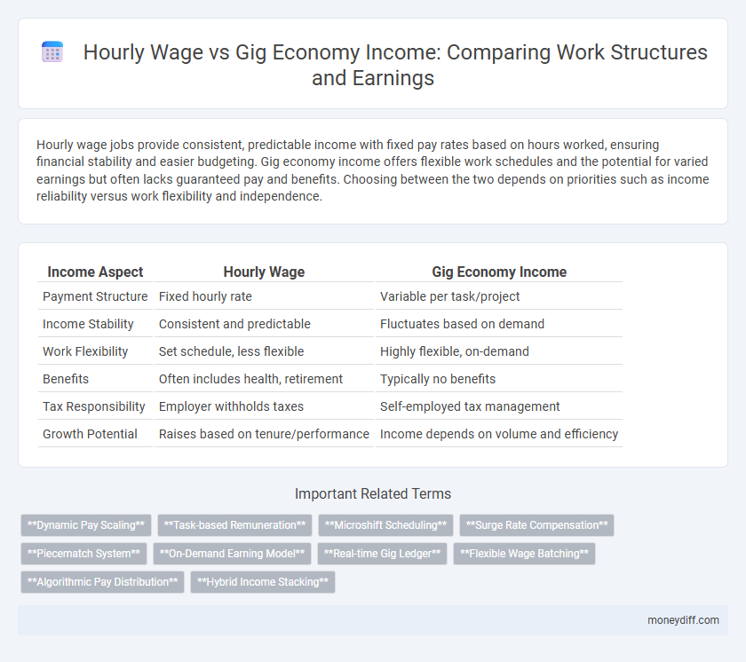 Hourly Wage vs Gig Economy Income: Comparing Work Structures and Earnings