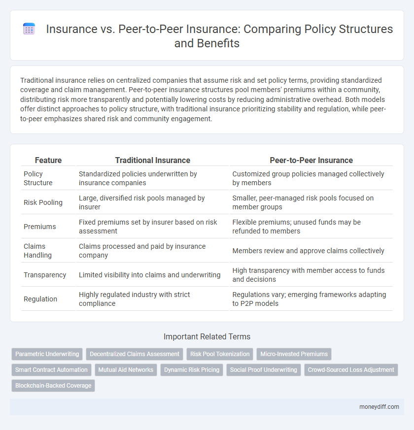 Insurance vs. Peer-to-Peer Insurance: Comparing Policy Structures and Benefits