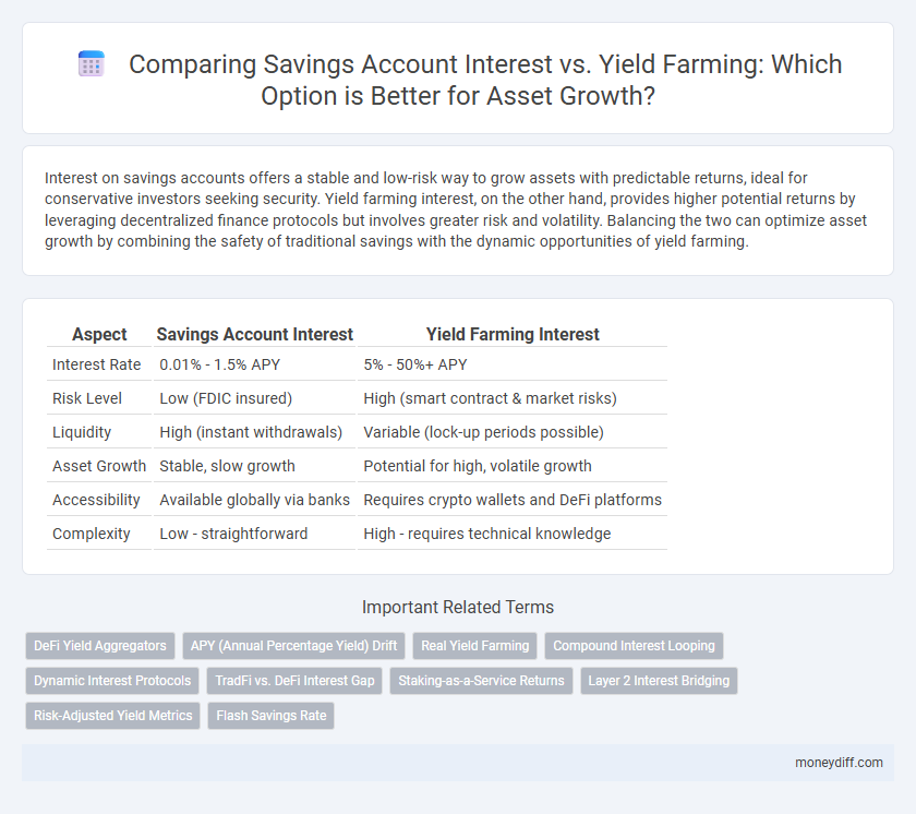 Comparing Savings Account Interest vs. Yield Farming: Which Option is Better for Asset Growth?