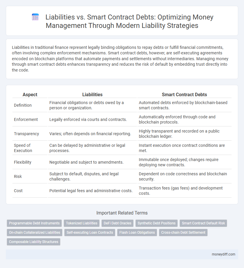 Liabilities vs. Smart Contract Debts: Optimizing Money Management Through Modern Liability Strategies