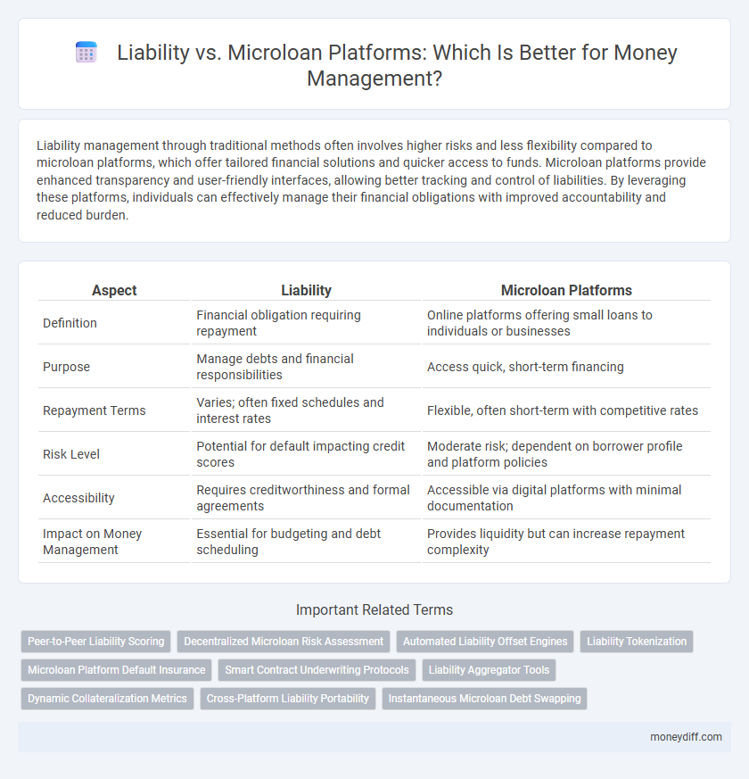Liability vs. Microloan Platforms: Which Is Better for Money Management?