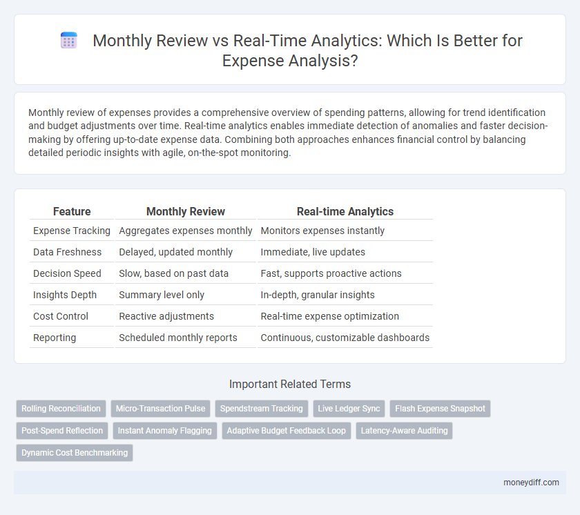 Monthly Review vs Real-Time Analytics: Which Is Better for Expense Analysis?