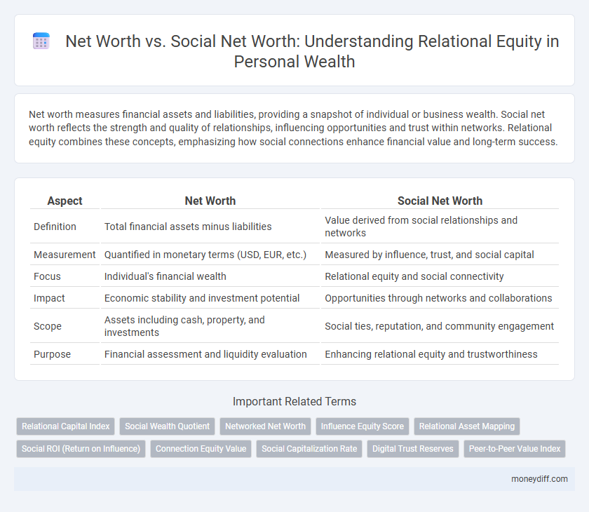 Net Worth vs. Social Net Worth: Understanding Relational Equity in Personal Wealth
