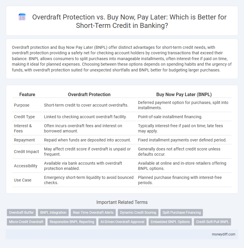 Overdraft Protection vs. Buy Now, Pay Later: Which is Better for Short-Term Credit in Banking?