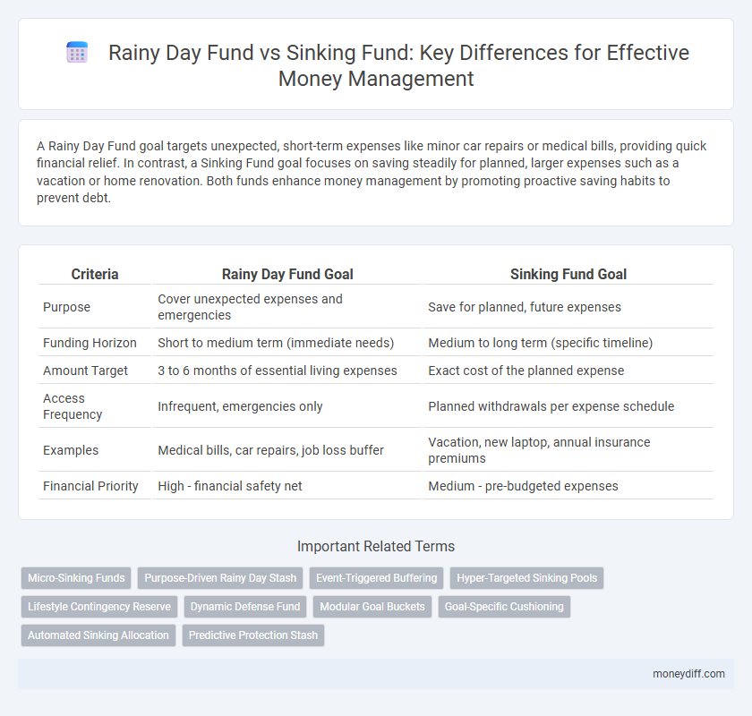 Rainy Day Fund vs Sinking Fund: Key Differences for Effective Money Management