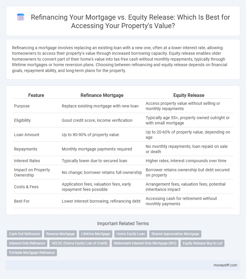 Refinancing Your Mortgage vs. Equity Release: Which Is Best for Accessing Your Property's Value?
