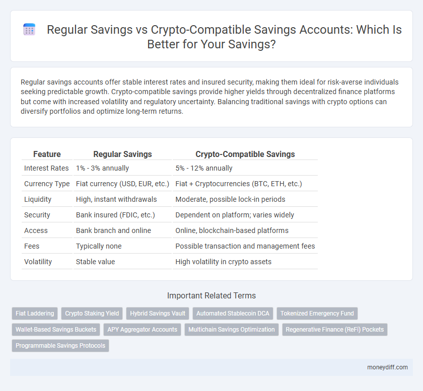 Regular Savings vs Crypto-Compatible Savings Accounts: Which Is Better for Your Savings?