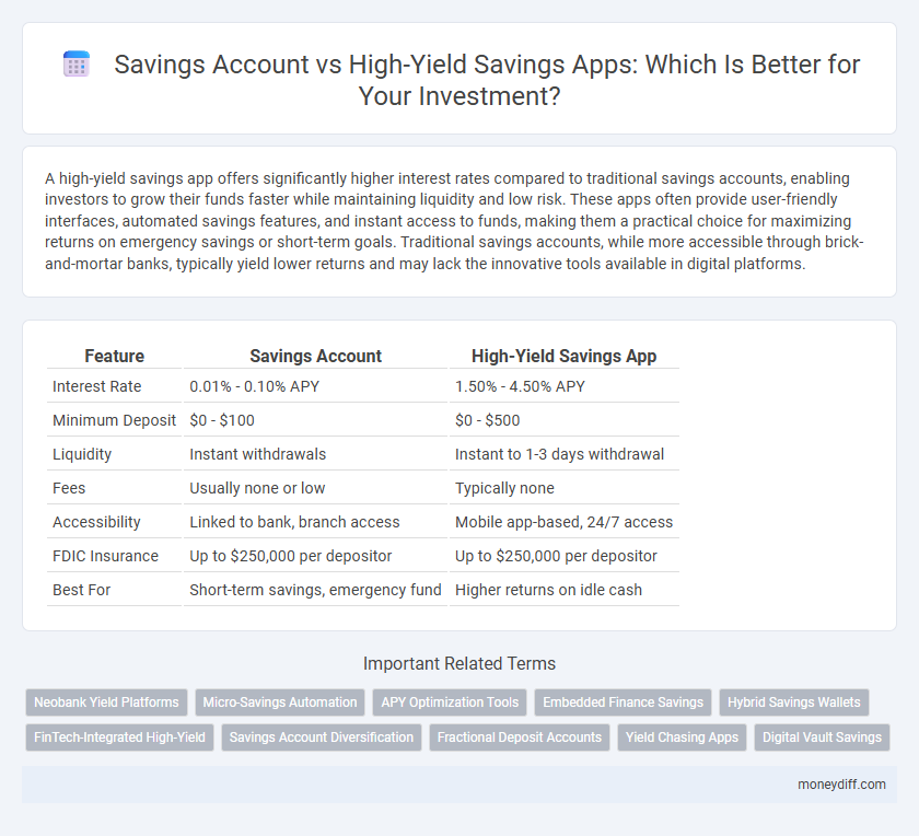 Savings Account vs High-Yield Savings Apps: Which Is Better for Your Investment?