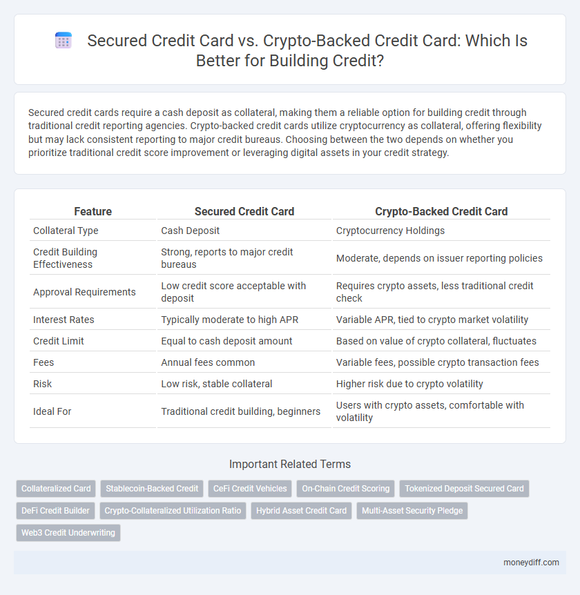 Secured Credit Card vs. Crypto-Backed Credit Card: Which Is Better for Building Credit?