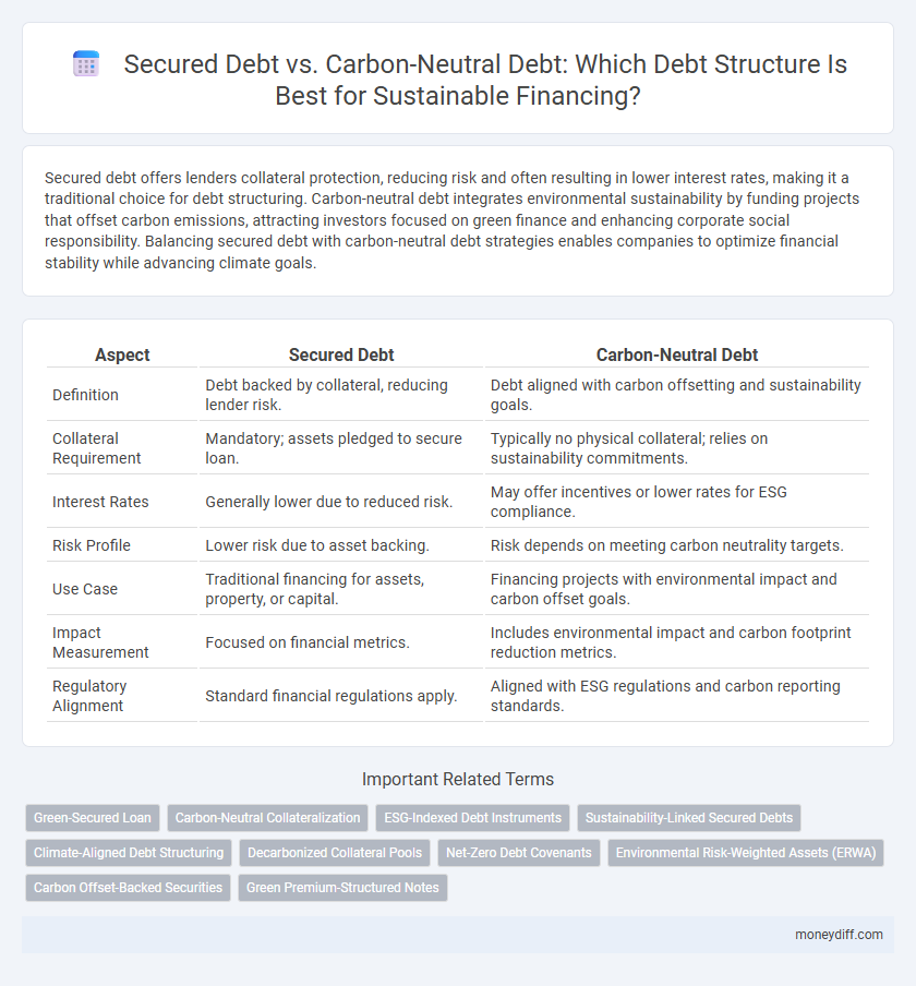 Secured Debt vs. Carbon-Neutral Debt: Which Debt Structure Is Best for Sustainable Financing?