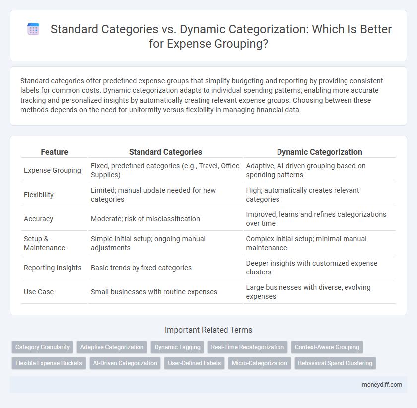 Standard Categories vs. Dynamic Categorization: Which Is Better for Expense Grouping?