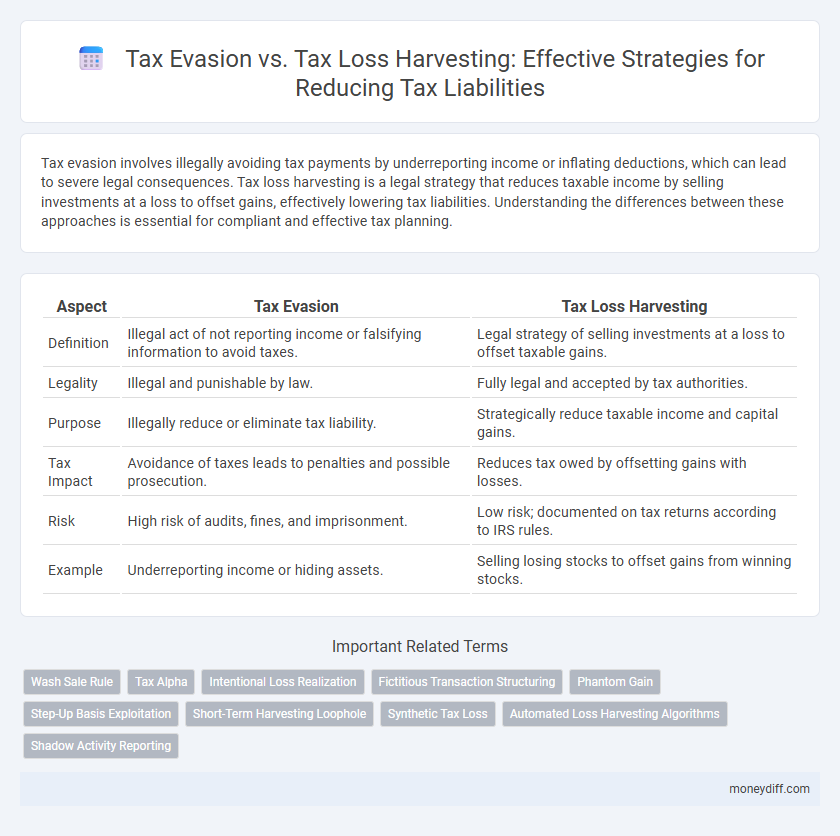 Tax Evasion vs. Tax Loss Harvesting: Effective Strategies for Reducing Tax Liabilities