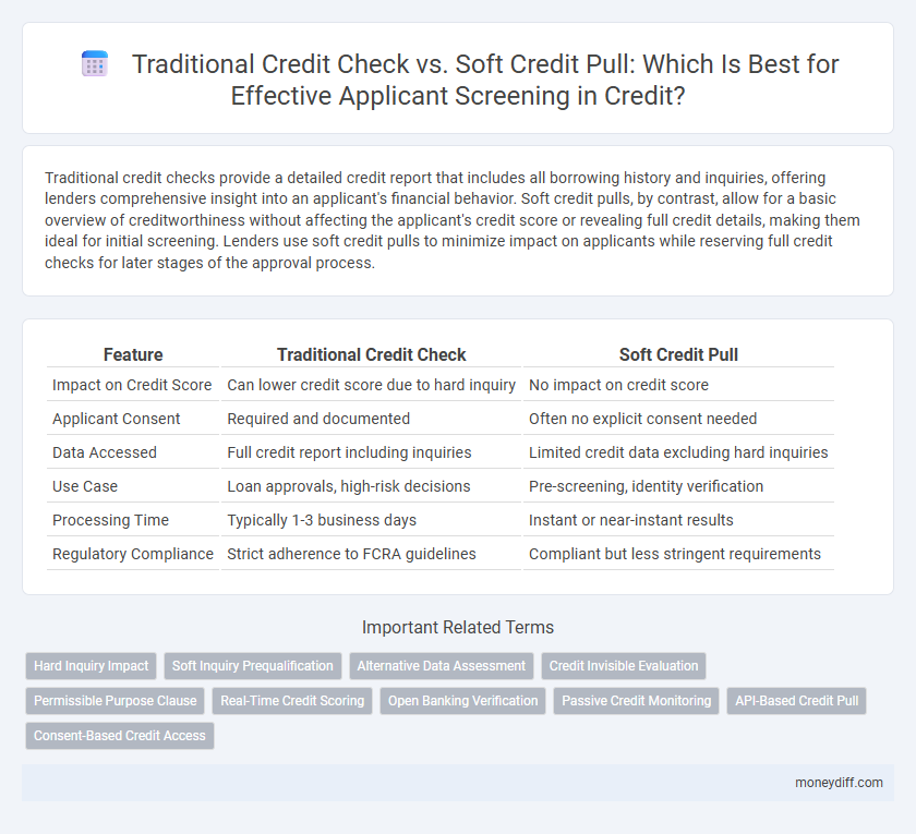 Traditional Credit Check vs. Soft Credit Pull: Which Is Best for Effective Applicant Screening in Credit?