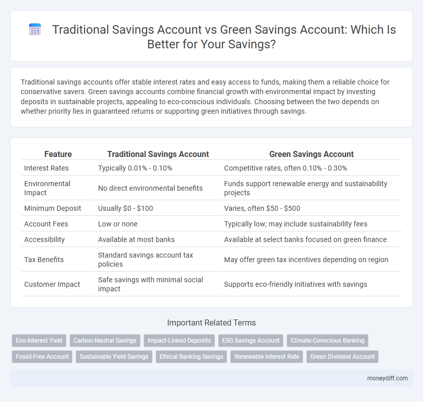 Traditional Savings Account vs Green Savings Account: Which Is Better for Your Savings?