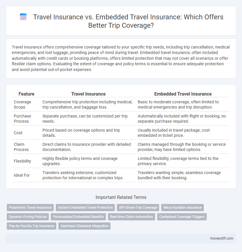 Travel Insurance vs. Embedded Travel Insurance: Which Offers Better Trip Coverage?