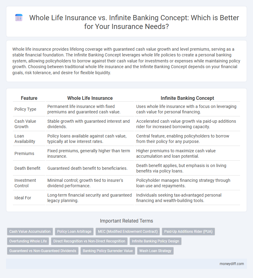 Whole Life Insurance vs. Infinite Banking Concept: Which is Better for Your Insurance Needs?