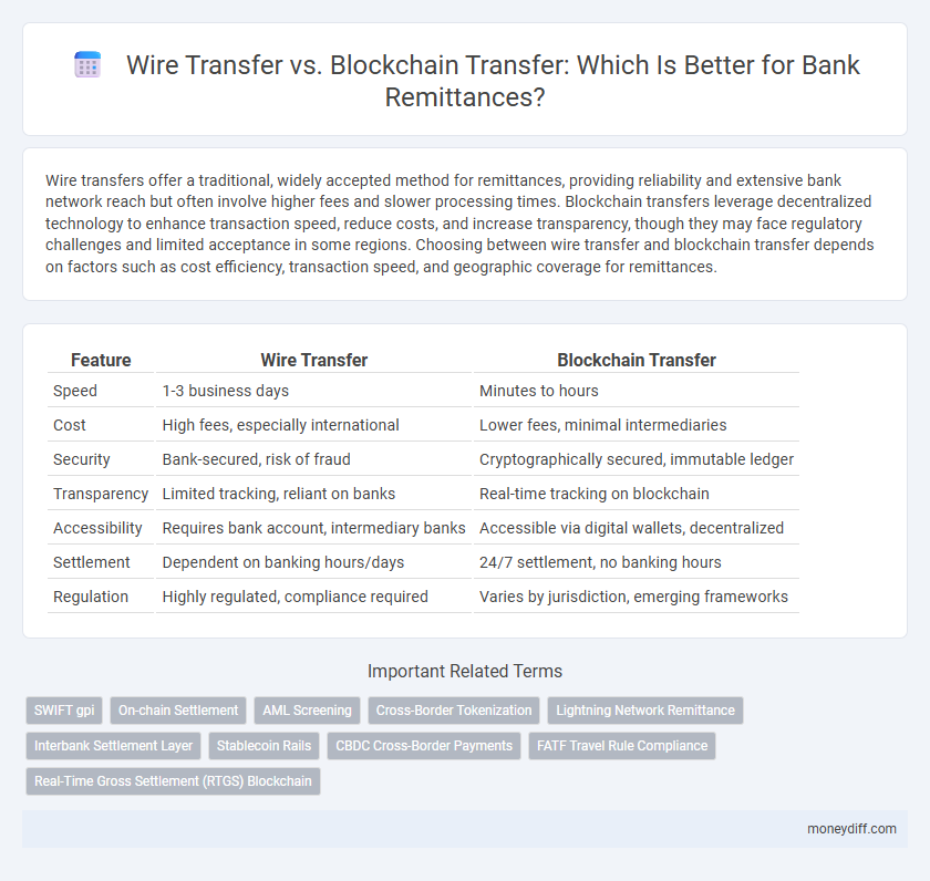 Wire Transfer vs. Blockchain Transfer: Which Is Better for Bank Remittances?