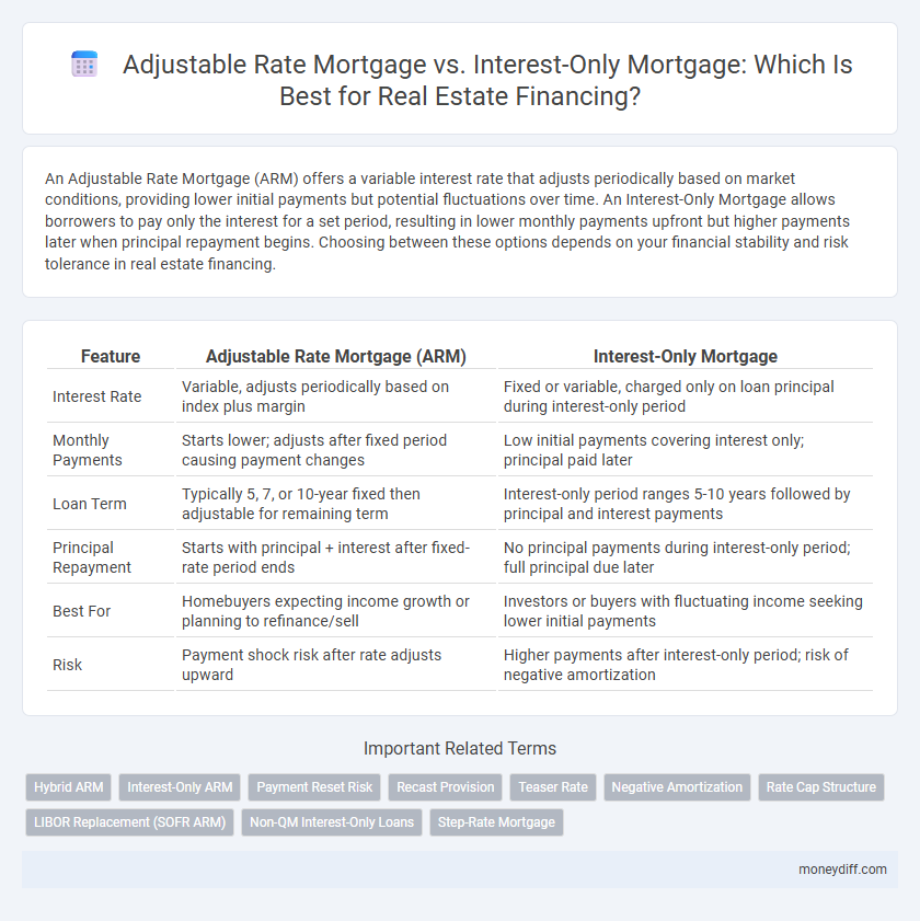 Adjustable Rate Mortgage vs. Interest-Only Mortgage: Which Is Best for Real Estate Financing?
