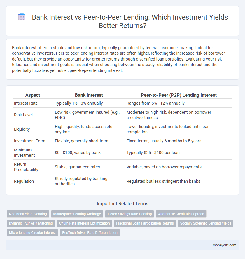 Bank Interest vs Peer-to-Peer Lending: Which Investment Yields Better Returns?
