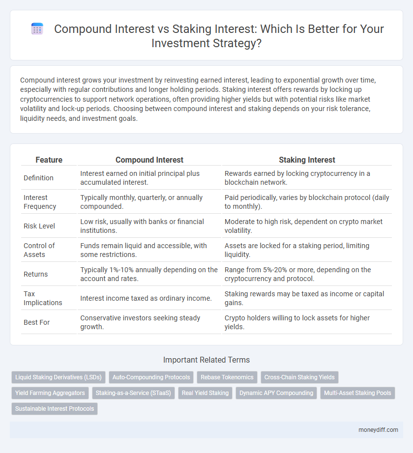 Compound Interest vs Staking Interest: Which Is Better for Your Investment Strategy?