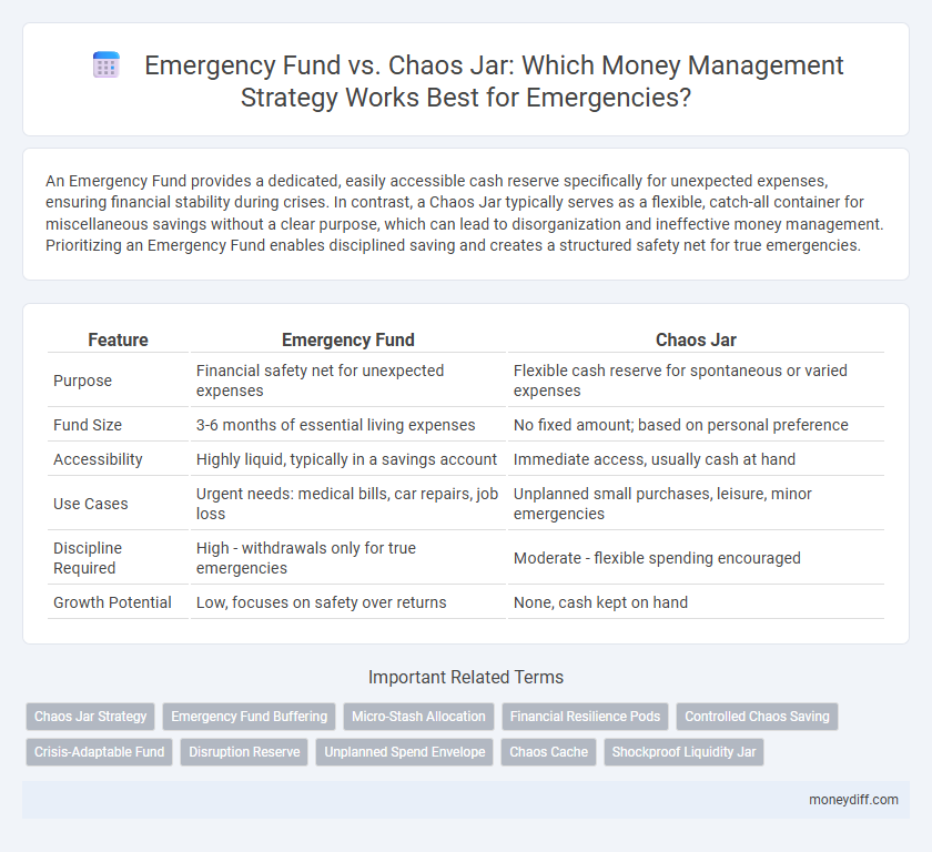 Emergency Fund vs. Chaos Jar: Which Money Management Strategy Works Best for Emergencies?