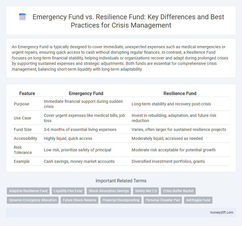 Emergency Fund vs. Resilience Fund: Key Differences and Best Practices for Crisis Management