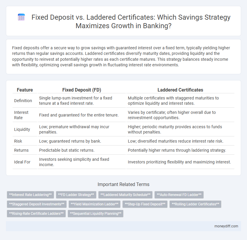 Fixed Deposit vs. Laddered Certificates: Which Savings Strategy Maximizes Growth in Banking?