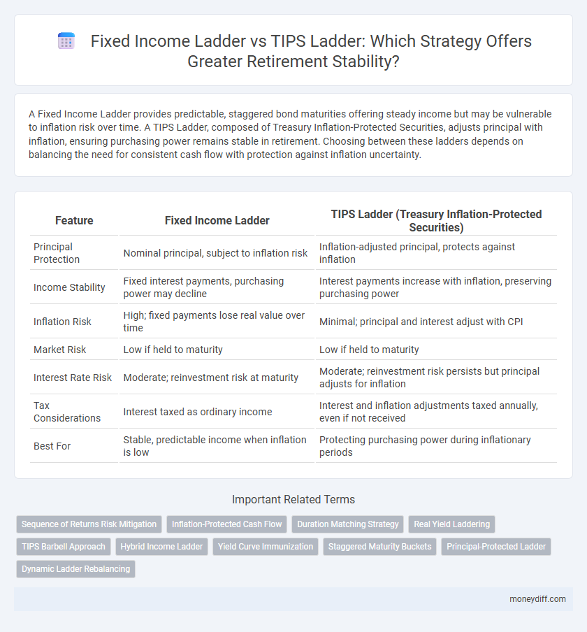 Fixed Income Ladder vs TIPS Ladder: Which Strategy Offers Greater Retirement Stability?