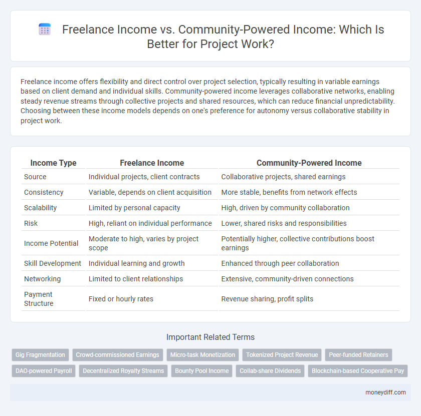 Freelance Income vs. Community-Powered Income: Which Is Better for Project Work?