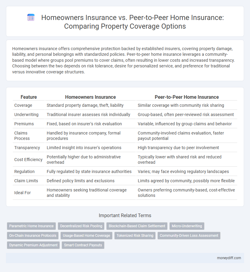 Homeowners Insurance vs. Peer-to-Peer Home Insurance: Comparing Property Coverage Options