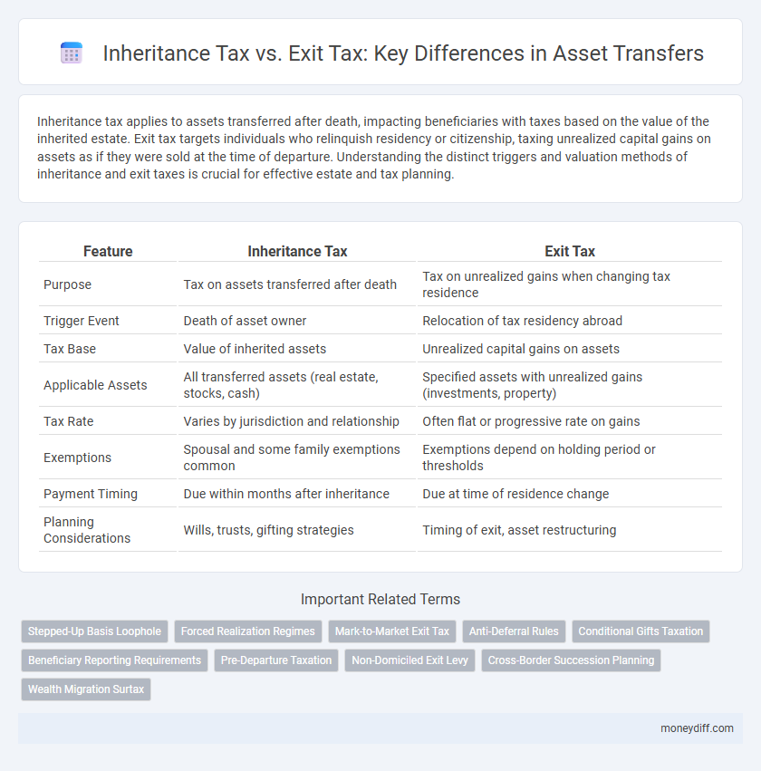 Inheritance Tax vs. Exit Tax: Key Differences in Asset Transfers
