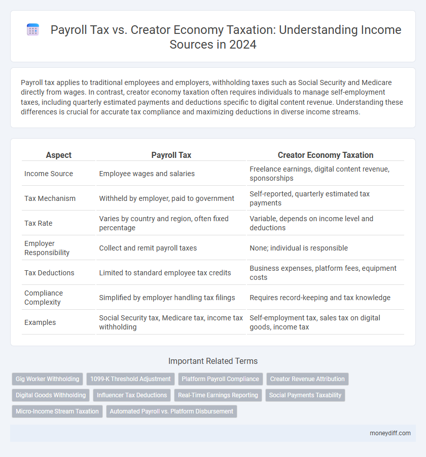 Payroll Tax vs. Creator Economy Taxation: Understanding Income Sources in 2024