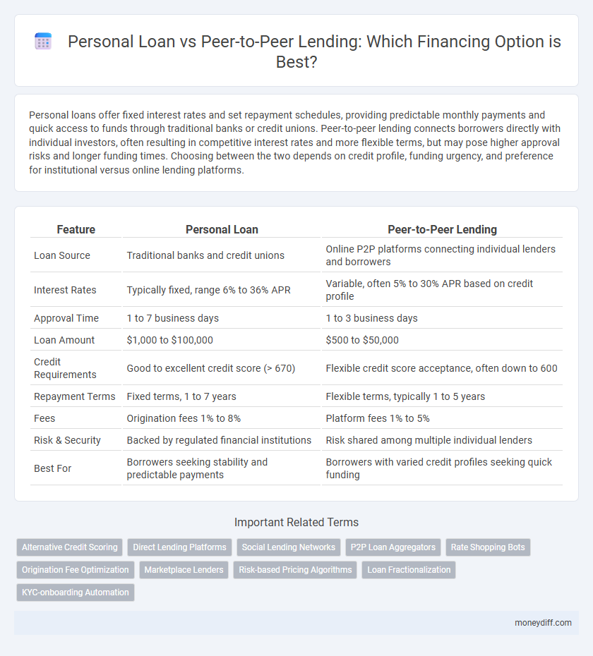 Personal Loan vs Peer-to-Peer Lending: Which Financing Option is Best?