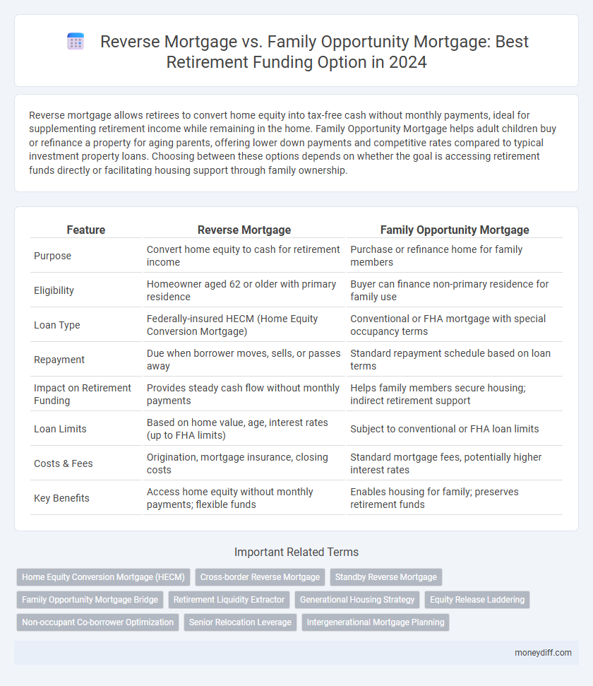 Reverse Mortgage vs. Family Opportunity Mortgage: Best Retirement Funding Option in 2024