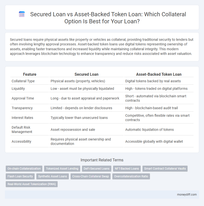 Secured Loan vs Asset-Backed Token Loan: Which Collateral Option Is Best for Your Loan?