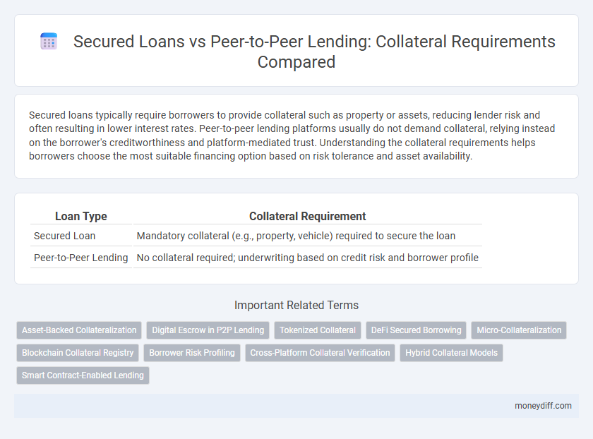 Secured Loans vs Peer-to-Peer Lending: Collateral Requirements Compared