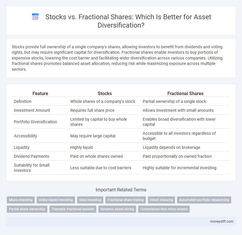 Stocks vs. Fractional Shares: Which Is Better for Asset Diversification?