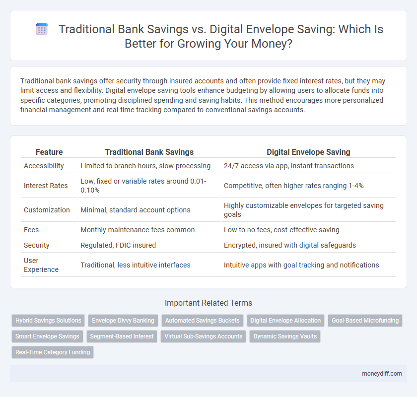 Traditional Bank Savings vs. Digital Envelope Saving: Which Is Better for Growing Your Money?
