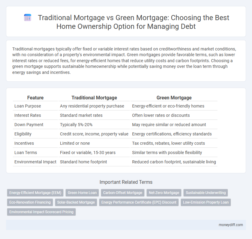 Traditional Mortgage vs Green Mortgage: Choosing the Best Home Ownership Option for Managing Debt