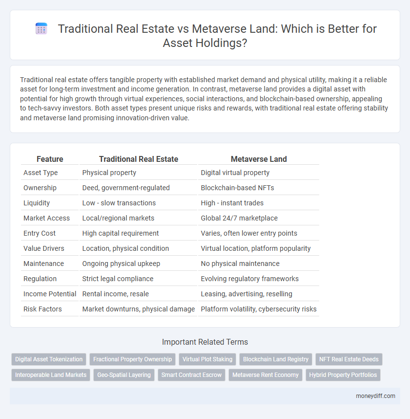 Traditional Real Estate vs Metaverse Land: Which is Better for Asset Holdings?