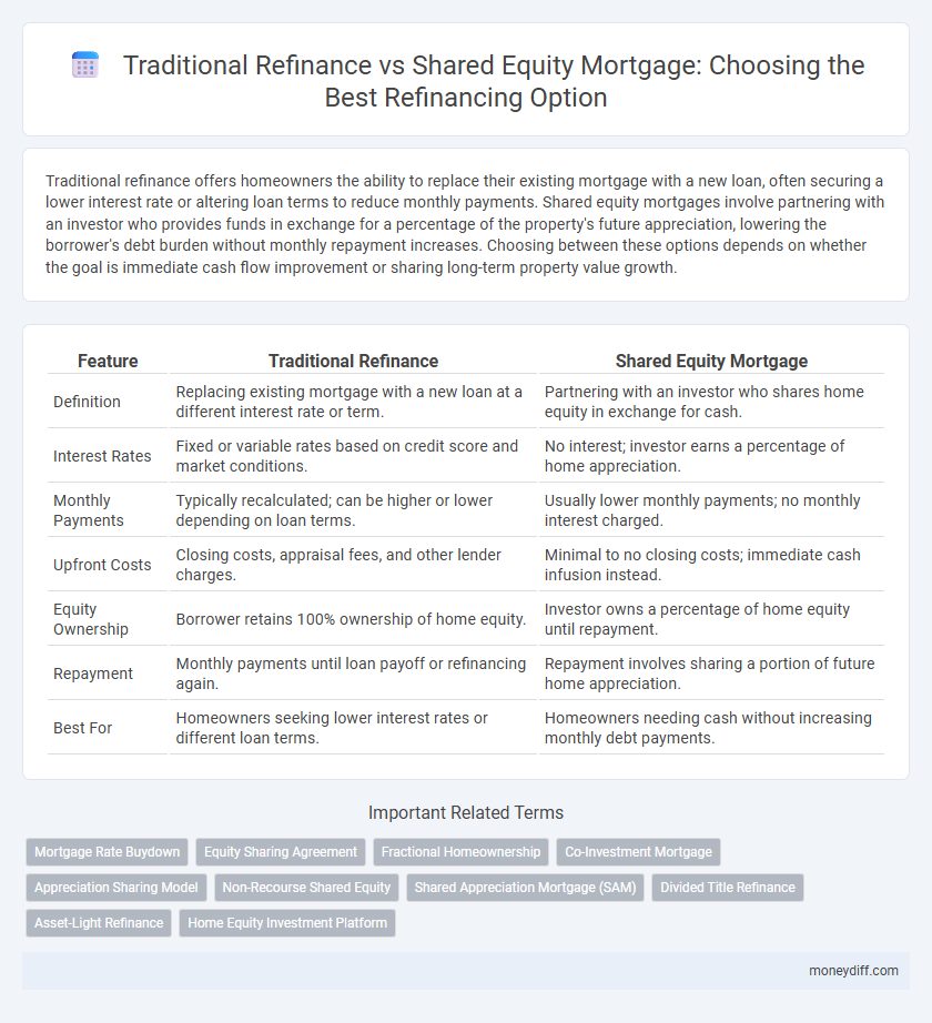 Traditional Refinance vs Shared Equity Mortgage: Choosing the Best Refinancing Option