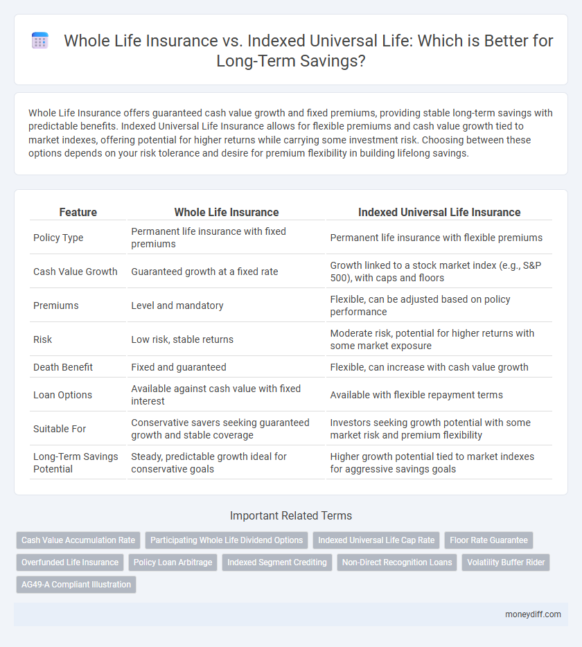 Whole Life Insurance vs. Indexed Universal Life: Which is Better for Long-Term Savings?