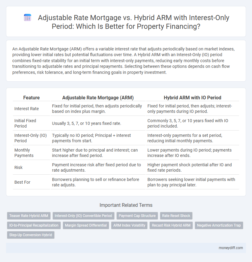 Adjustable Rate Mortgage vs. Hybrid ARM with Interest-Only Period: Which Is Better for Property Financing?