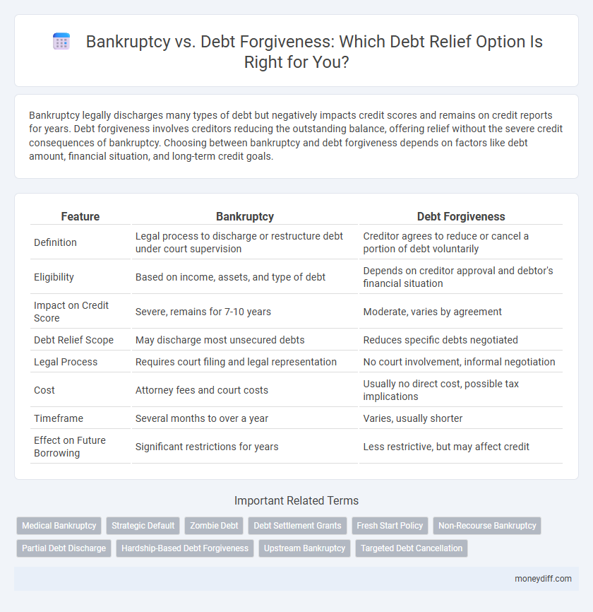 Bankruptcy vs. Debt Forgiveness: Which Debt Relief Option Is Right for You?